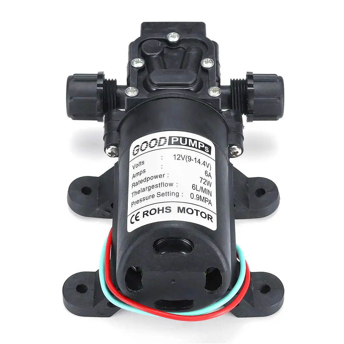 Screw Thread Маленький настольный высокого Давление водяной насос 12V 6L/мин мембранный Водяной автоматический выключатель автомобильный насос омывателя 10 мм сельскохозяйственного орошения опрыскиватель насос - Цвет: Screw Thread