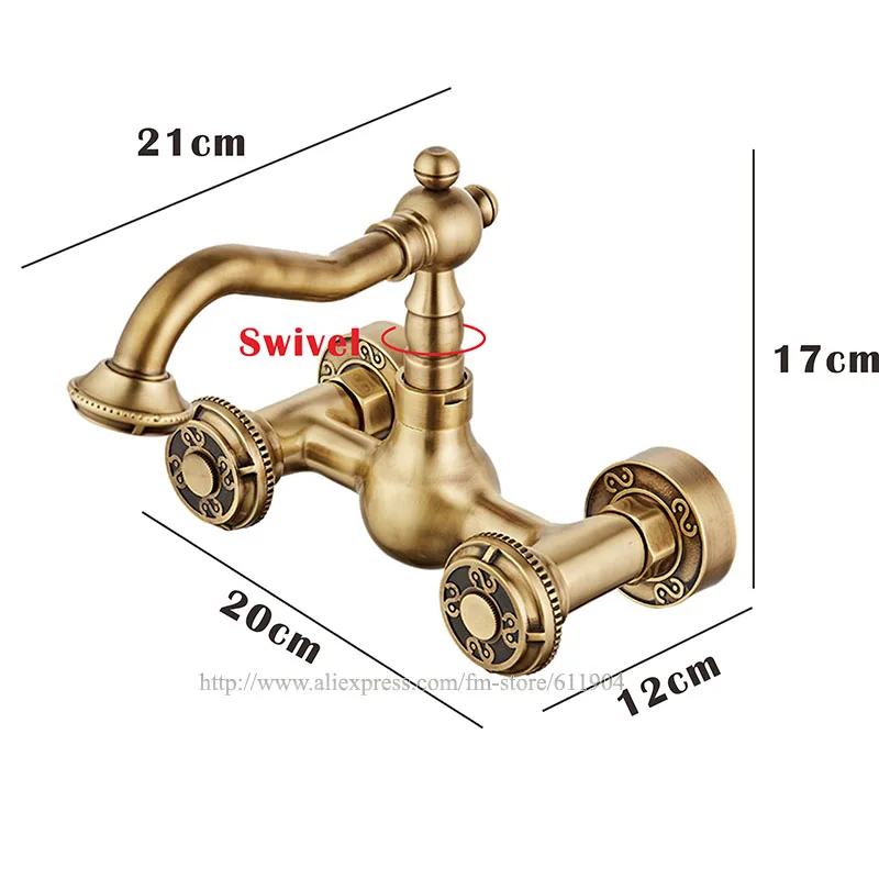 Бесплатная доставка Бронзовый кран для ванной комнаты латунный кухонный