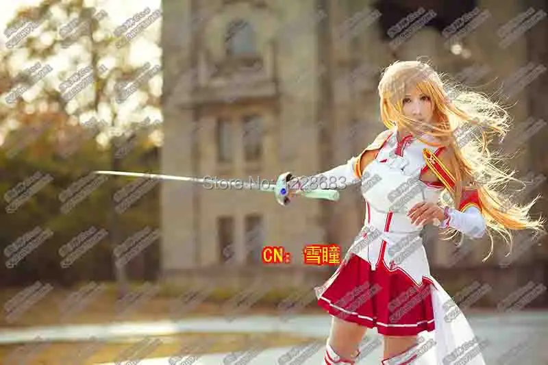 Обувь для вечеринки в Стиле косплей Sword Art Online костюм Asuna косплея (костюмированных