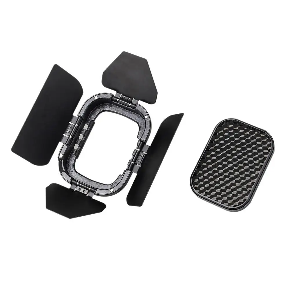 Godox BD 07 дверь сарая с сотовой сеткой и 4 цветными гелевыми фильтрами (красный