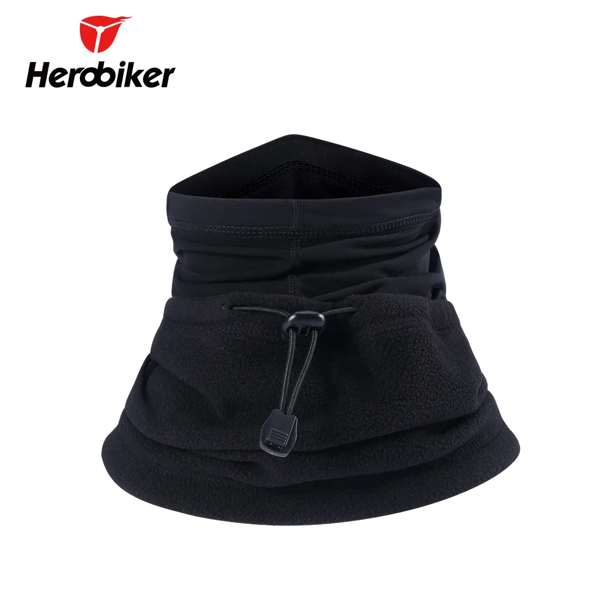 HEROBIKER черная мотоциклетная маска для лица осенне зимняя термальная Флисовая