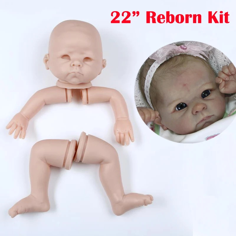 Набор Кукол reborn 22 дюйма неокрашенные детали для кукол виниловые силиконовые