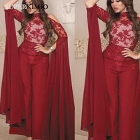 superkimjo muslim arabic jumpsuit for women dubai fashion lace pant outfit for wedding party vestidos elegantes para mujer