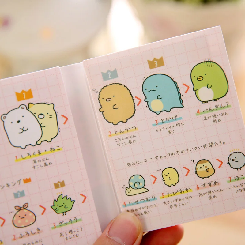 Милый каваи Новинка животных memo pad Клей Примечание мультфильм Sticky бумага для