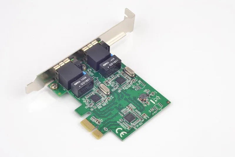 

PCI-E X1 двойной порт 1000 МБ гигабитный Ethernet NIC карта чипсет для Realtek RTL8111E