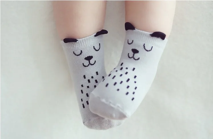 Носки детские хлопковые Асимметричные Нескользящие для новорожденных мальчиков