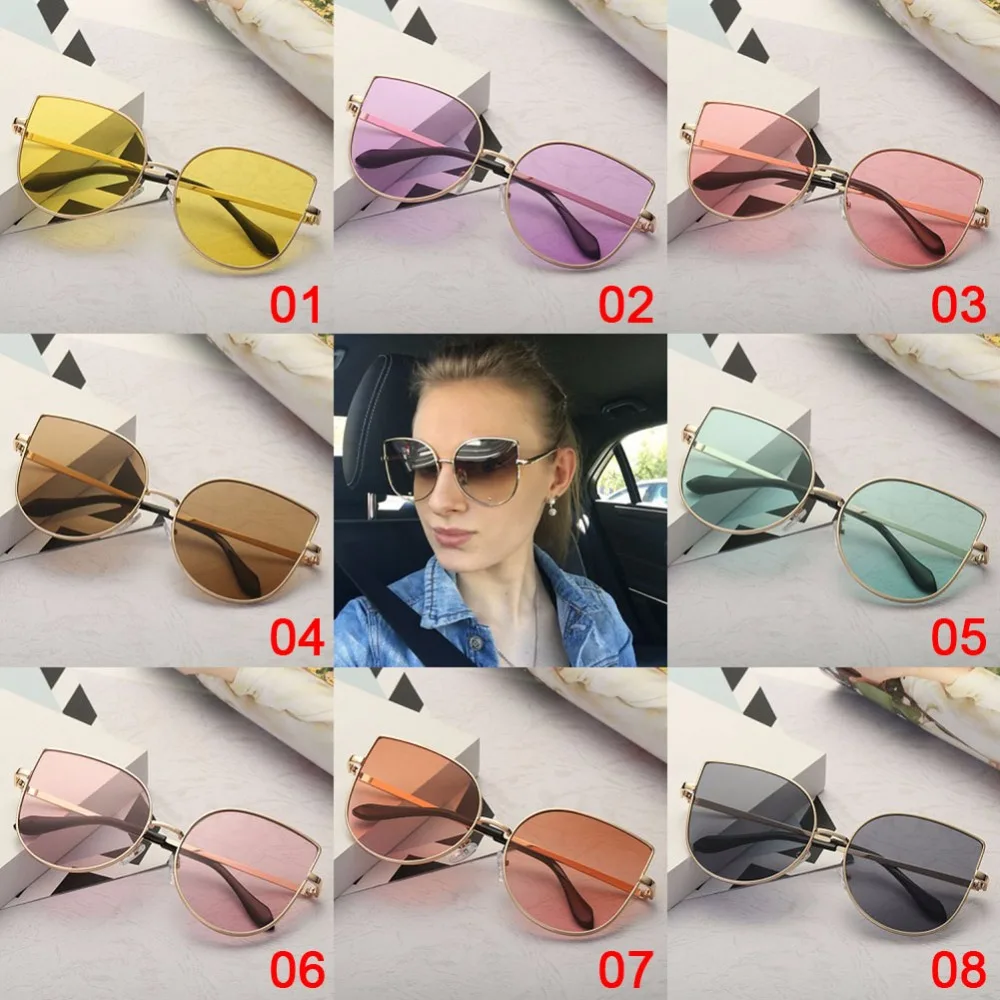 Женские солнцезащитные очки с градиентной оправой в стиле ретро|cat sunglasses|sun