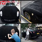Черная Автомобильная бархатная виниловая пленка, автомобильные наклейки, как настоящая замша, тканевый материал, бархатная пленка, 1020304050x13 смлот