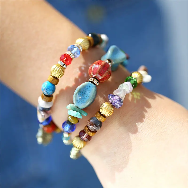 Женский винтажный браслет IF ME из тибетского этнического бисера с бусинами в