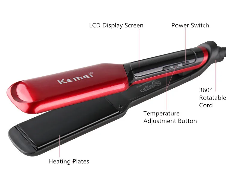Дешевый брендовый Профессиональный Выпрямитель для волос расческа ЖК-дисплей