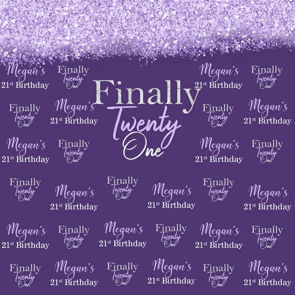 

custom Finally 21 Glitter Sequins Bokeh photo studio background High quality Computer print party backdrop