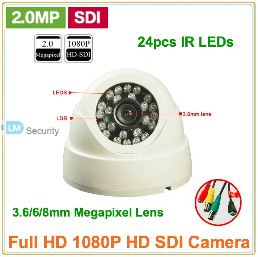 Камера видеонаблюдения Lihmsek HD SDI 1080 P 1/3 дюйма 2 0мп cmos сенсор домашняя камера