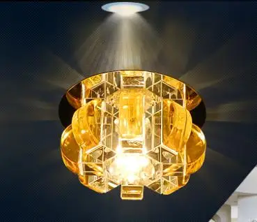 Colorpai Бесплатная доставка 5 Вт светодиодный потолочный светильник кристальная