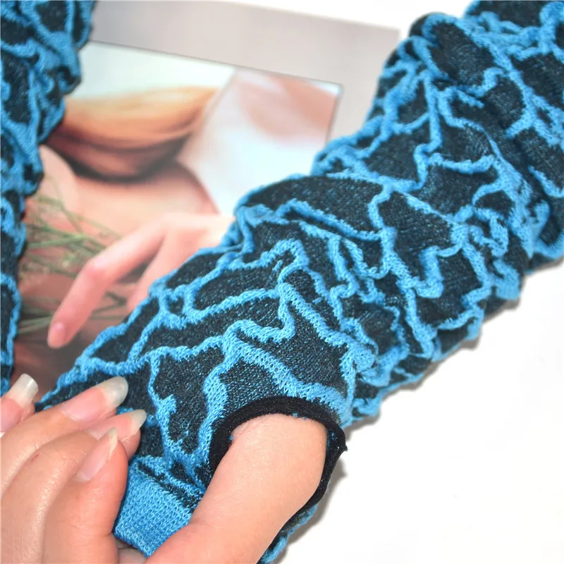 

Arm Warmers Women Printing Half Finger Korean Style Womens Lengthen Trendy Stylish Leisure 2020 Sleeve Comfortable Elasticity