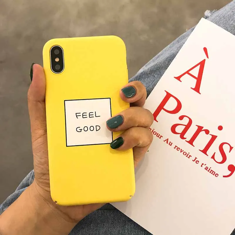 JIBAN Simple English letter Phone Case for iphone XS XR XSMAX X Apple 8 8plus 7Plus 6s 6plus Capa hard PC Back Cover |
