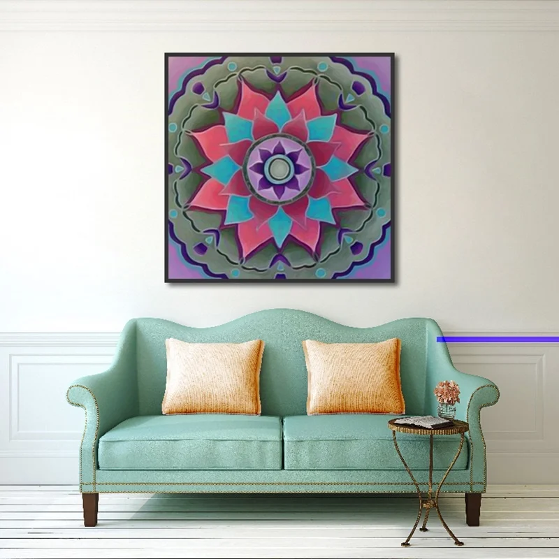 Картина на холсте Мандала Тотем декоративный распылитель лотоса для гостиной