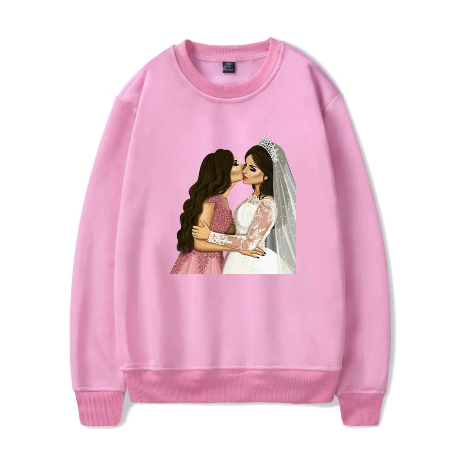 

New mother's day O neck Cute Sweatshirt Mom kisses daughter Print Leisure Men Women Fashion Sweatshirt Warm Hot Hip Hop Clothes