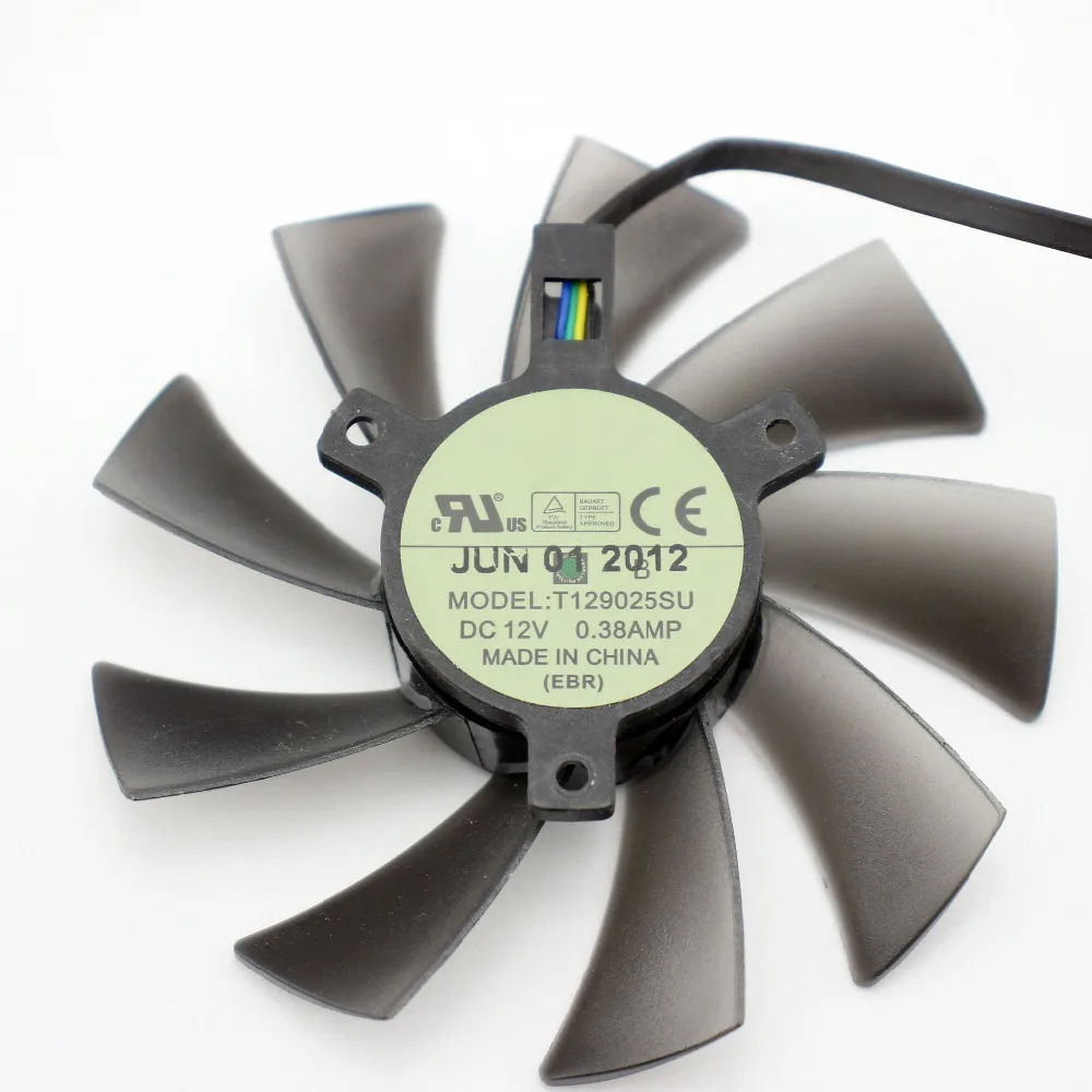 T129025SU 95 мм 4Pin DC12V 0.38A кулер вентилятор для ASUS Radeon HD7970 HD7950 GTX 680 GTX570 580 DirectCU II