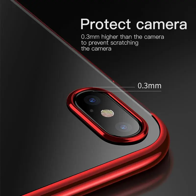 Прозрачный ТПУ мягкий чехол для iphone 7 X 8Plus 8 6S силиконовый прозрачный