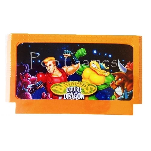 Игровой картридж Battletoads Double Dragon 60 Pins для 8 битной игровой консоли Прямая