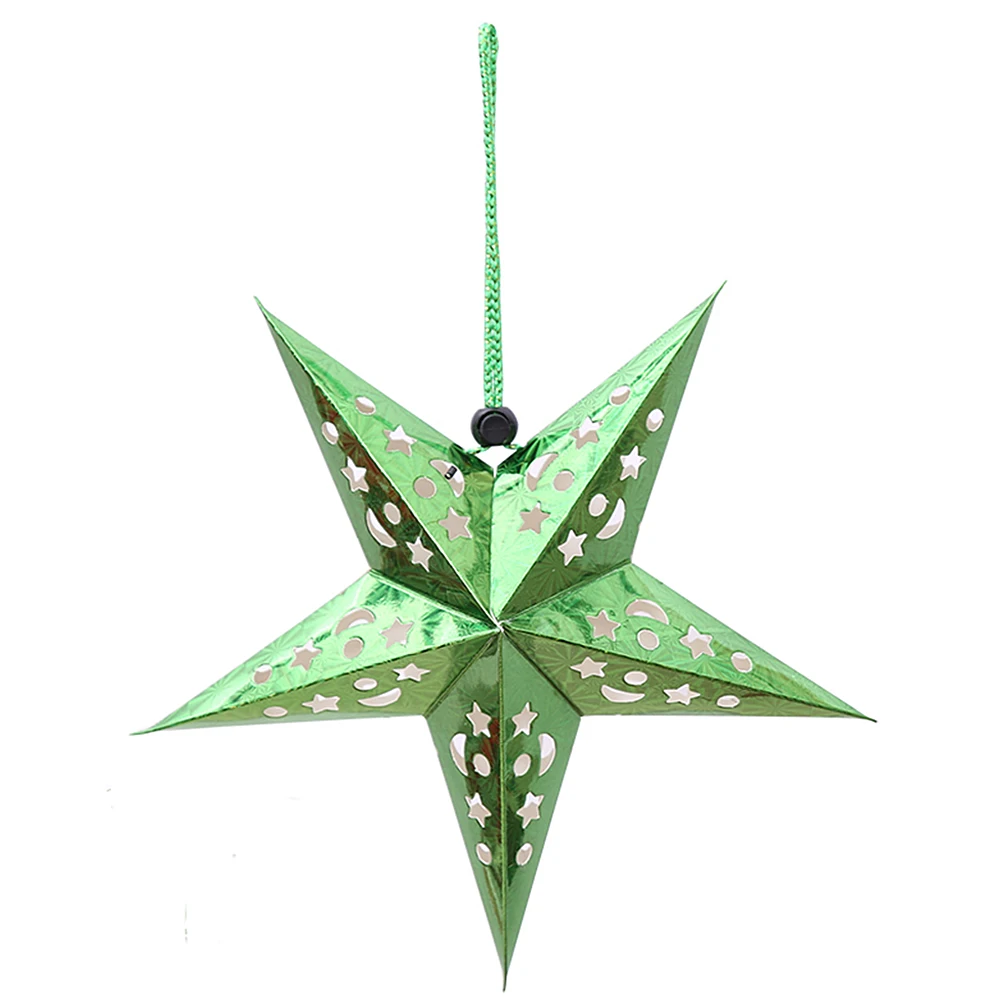 Wonder-Land 3D Hollow Paper Star Bar Ceiling Christmas Colorful Wedding Festival Decor | Дом и сад