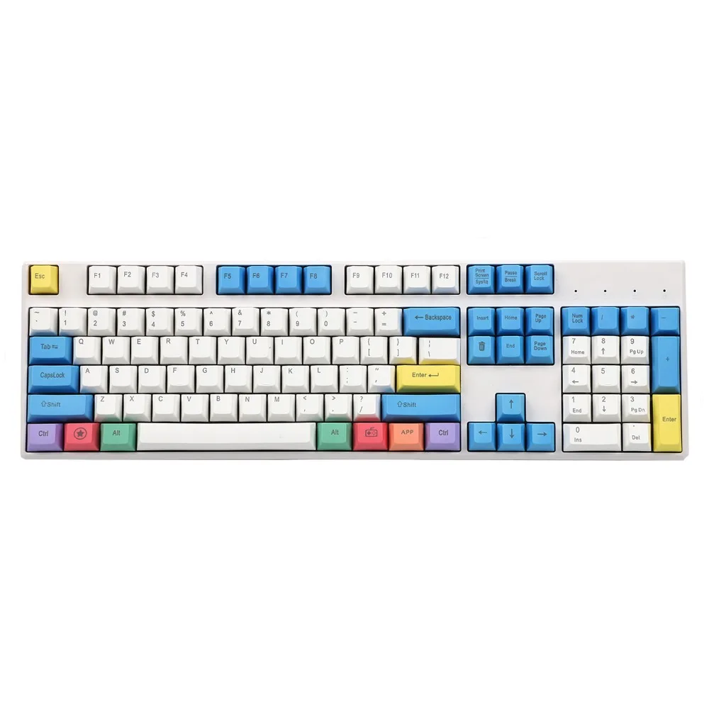 

Key Profile Laser Engraved PBT Chalk Keyset Keycap Switches Mechanical Keyboard