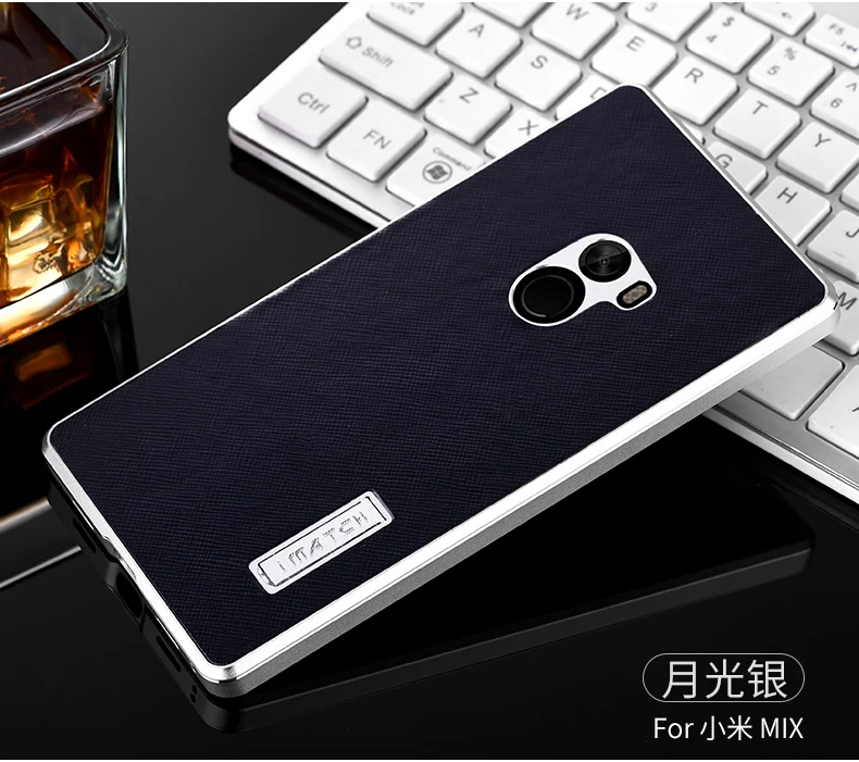 Супер Роскошный Xiaomi mi x чехол с металлической рамкой+ перекрестный узор из натуральной кожи чехол для Xiaomi mi x Жесткий противоударный чехол для телефона s сумка