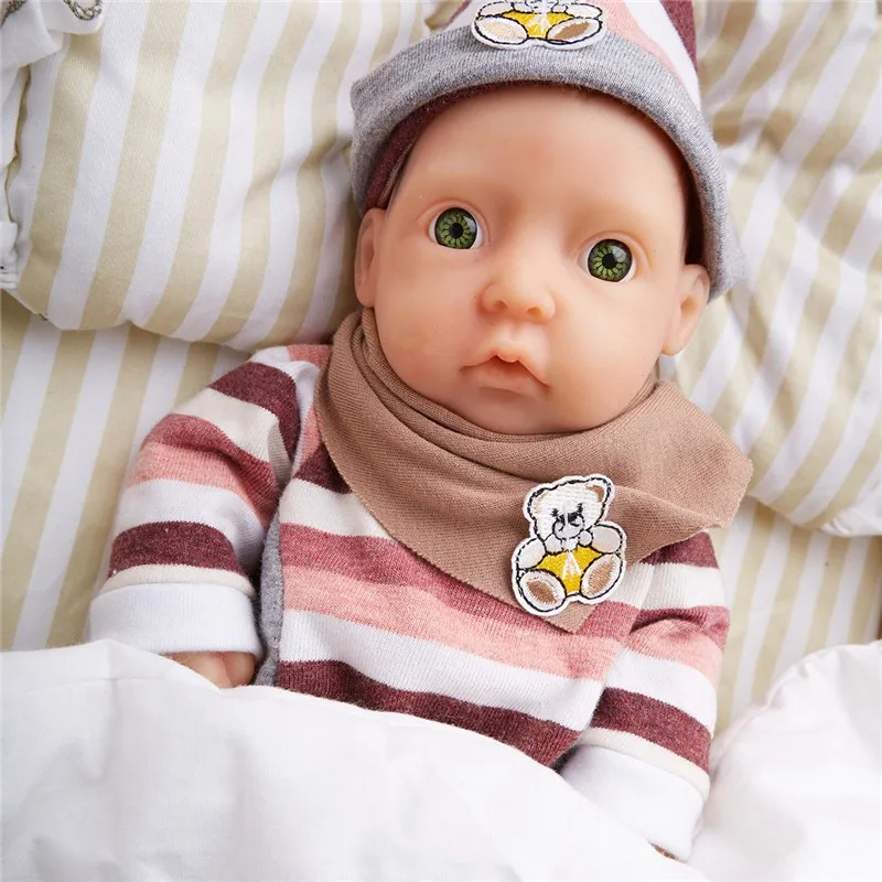 IVITA WG1504H 11-inch 0,85 кг девочка прекрасный полный Силиконовый Reborn Baby окрашенные волосы Ванна Рожденный подарок игрушки куклы детские живые игрушки