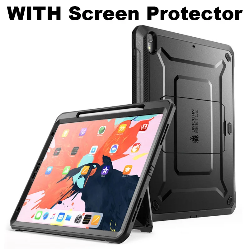 Black 1 SUP чехол, совместимый с Apple Pencil для iPad Pro 11, чехол UB PRO, прочный Чехол со встроенным защитным экраном и подставкой - Цвет: Black 1