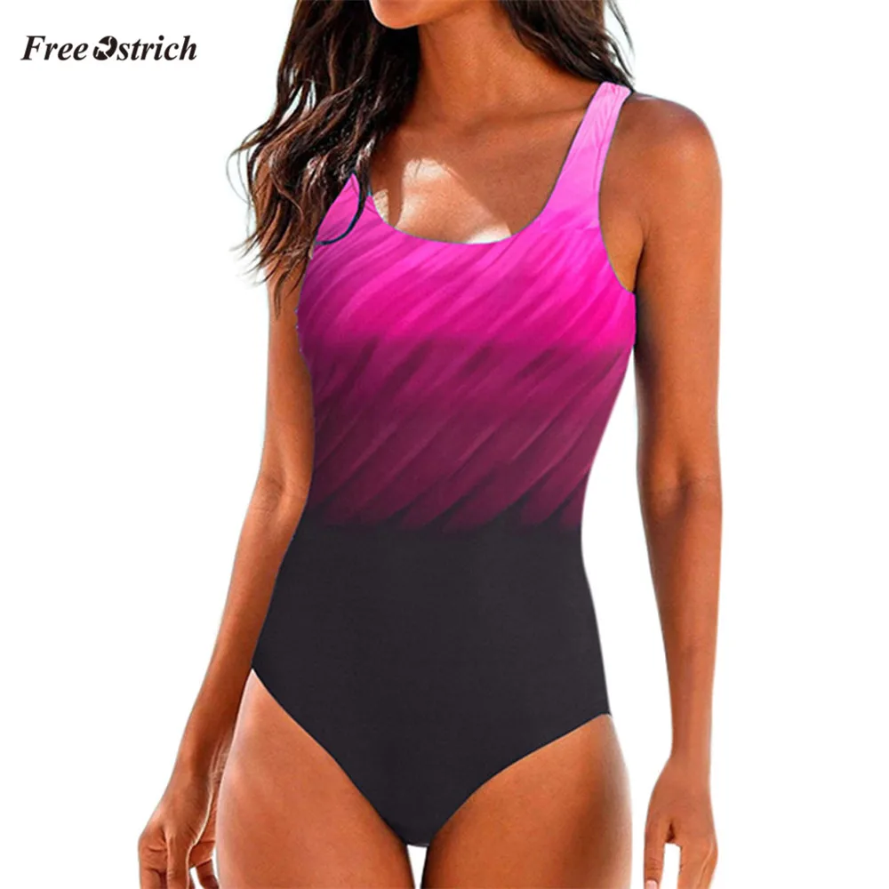 Free Ostrich Clothes underwear Womens one piece Costume Padded underwar Monokini Push Up Biquini Sets jumpsuit suitming suit | Женская
