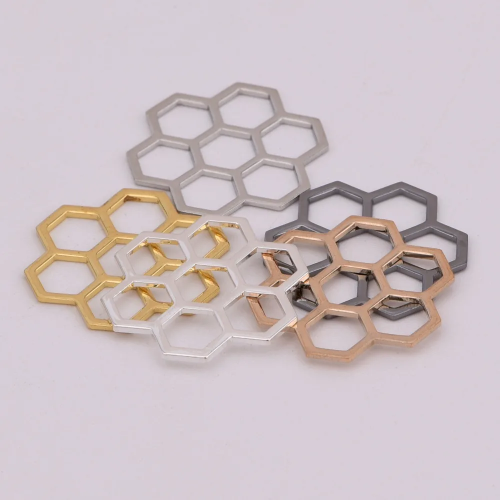 10 шт. ажурная подвеска ZHU RU 22 мм в виде пчелиного улей кулон форме сетки аксессуары