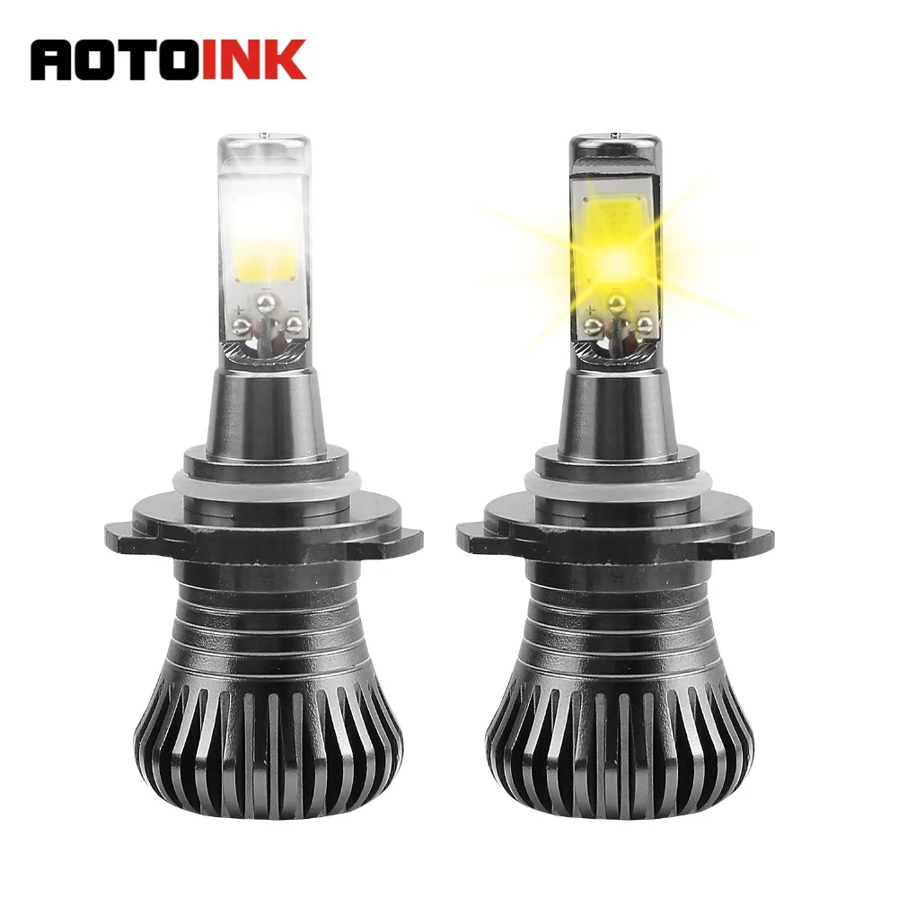 

AOTOINK двойной Цвет 6000k 3000k белый желтый H3 H11 H8 H9 9005 HB3 9006 H27 880 881 Автомобильные светодиодные противотуманные светильник для Ford Хонды Тойоты