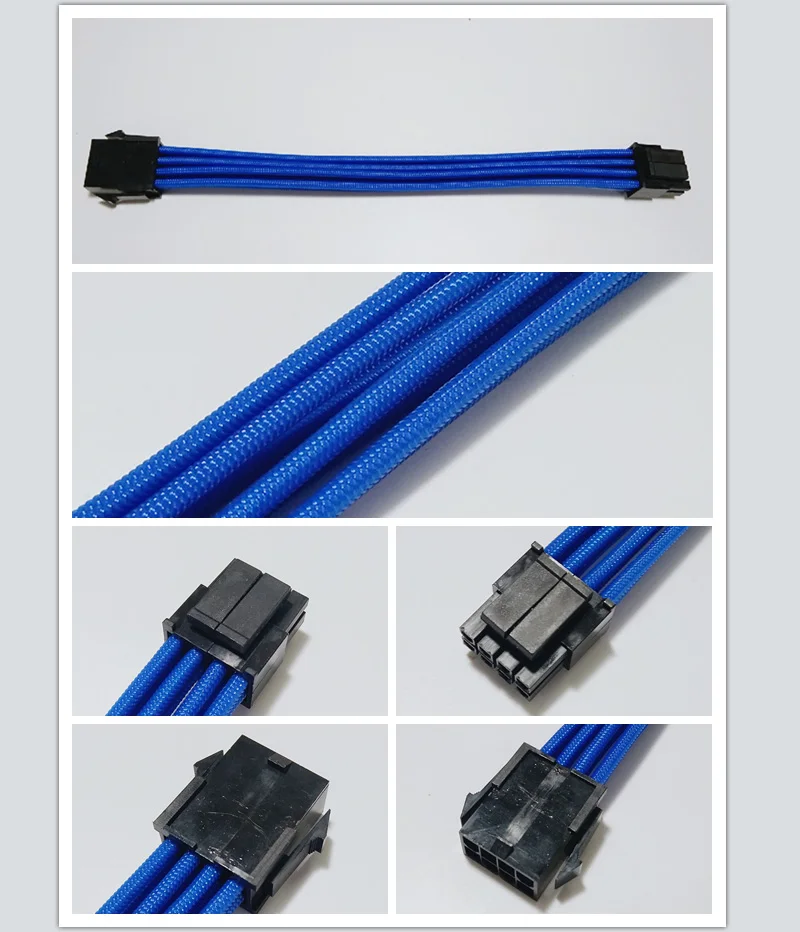 ATX EPS CPU 8-контактный разъем гнездо-штекер 4 + 4-контактный 18AWG PSU удлинитель/кабель с