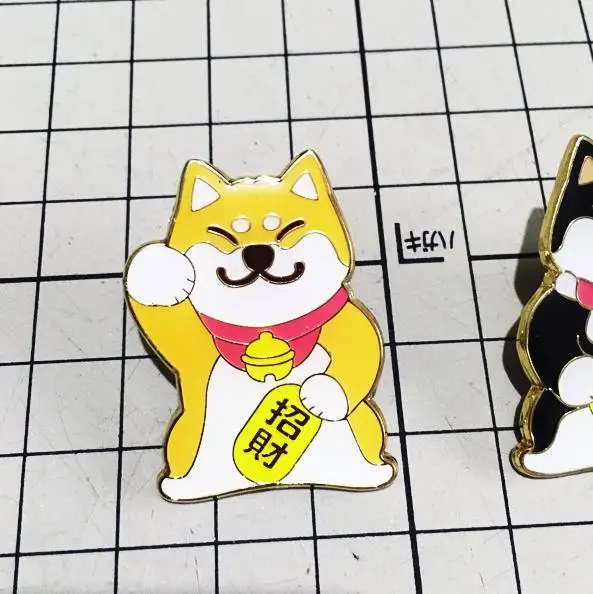 Роскошная металлическая брошь Шиба ину в форме собаки без Muco Doge|Броши| |