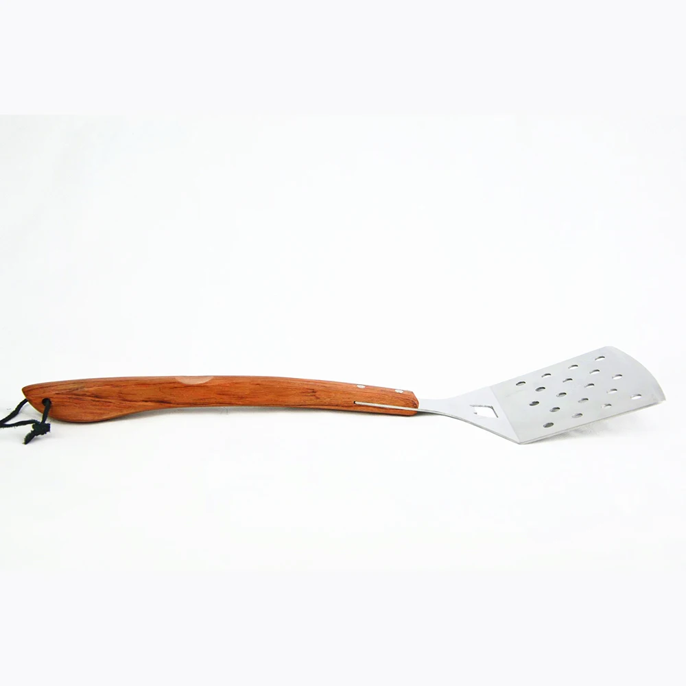 Высокое качество 1 шт. виноградник палисандр лопатка для гриля из нержавеющей