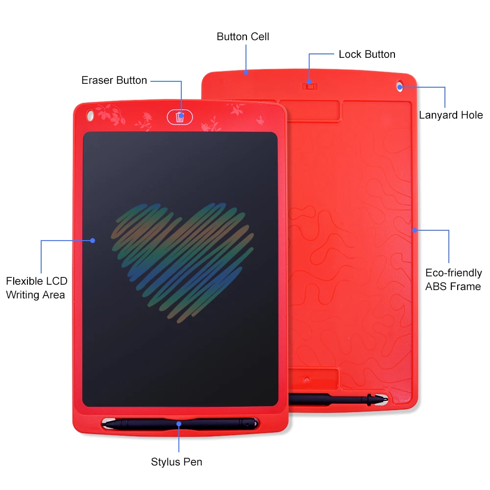 Портативный планшет CHIPAL для рисования цифровой графический с цветным ЖК экраном