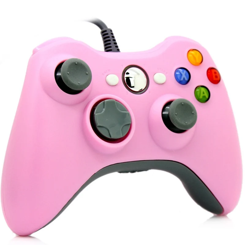 Проводной USB джойстик геймпад для Microsoft Xbox 360 консоль проводной контроллер черный