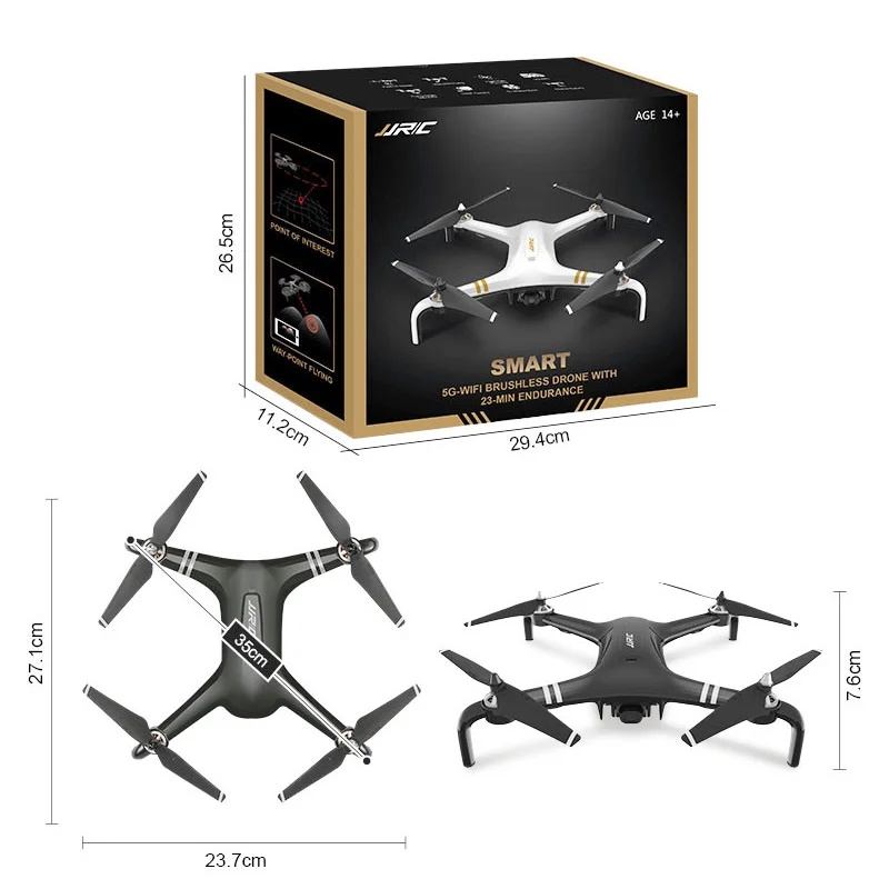 JJRC X7 аэрофотосъемка Дрон двойной GPS 5G WiFi 1080P Gimbal камера RC Квадрокоптер 500 м