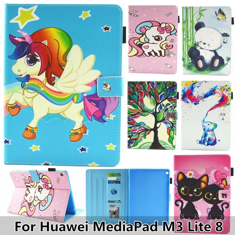 С модным рисунком таблетка кобура для huawei MediaPad M3 Lite 8 &quotслучай