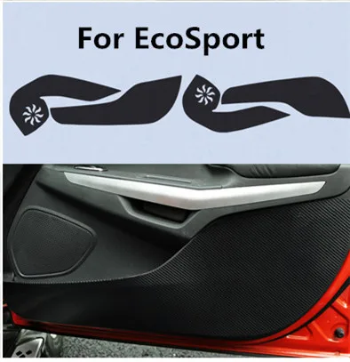 Carbn Fibre Car Anit-Kick Pad для Ford Focus Edge Escort Mondeo Ecosport, Kuga 4 шт./компл. AB107 - Название цвета: Белый