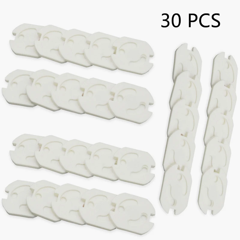 30 PCS 10 шт. 2 отверстия ЕС розетки крышка вилки детские электрические розетки детские электрические защитные розетки защита розетки - Цвет: 30 PCS