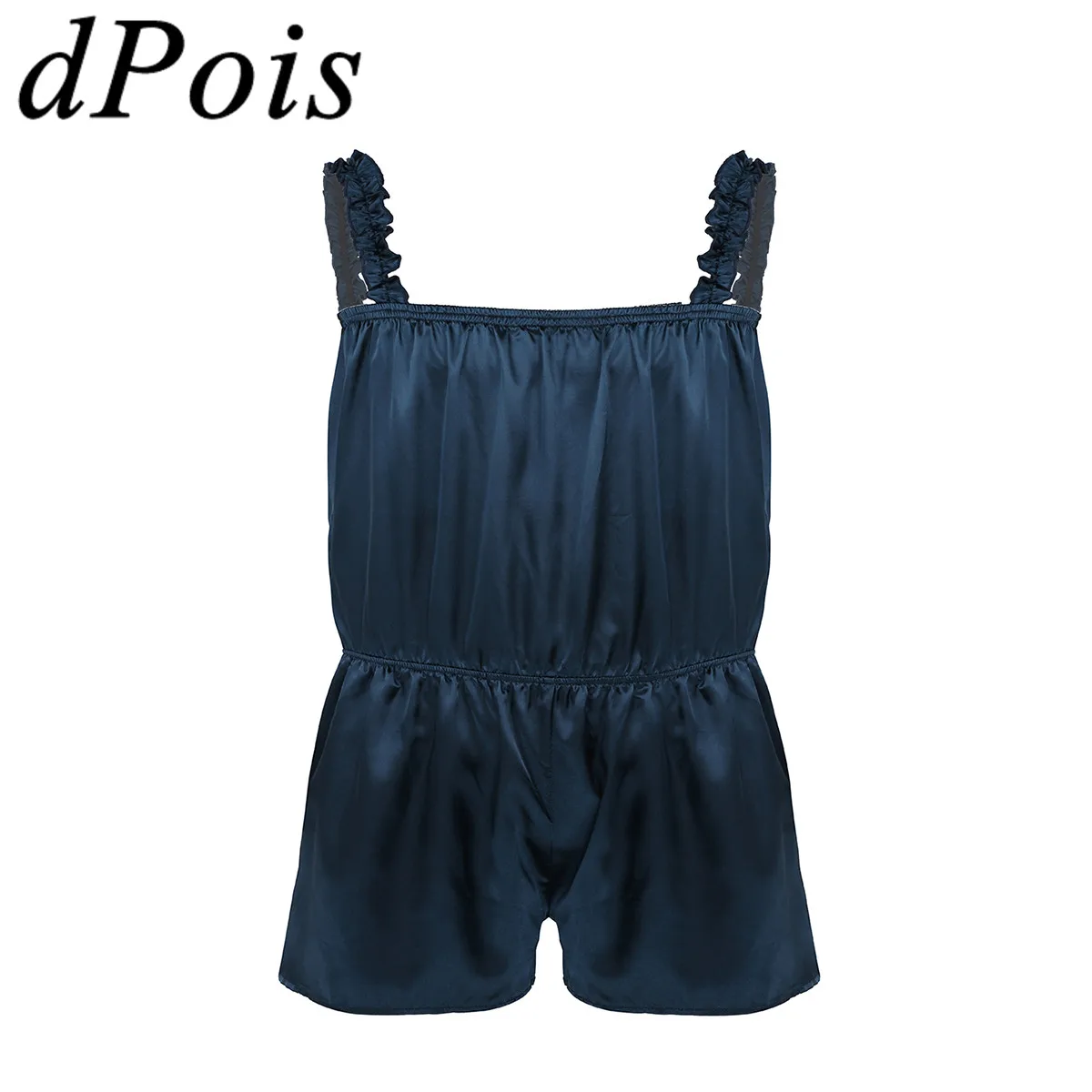 DPOIS сексуальное мужское нижнее белье шелковистая атласная пижама для