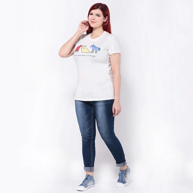 2018 футболка плюс Размеры Женская одежда с круглым вырезом 6XL 5XL Для женщин Топы