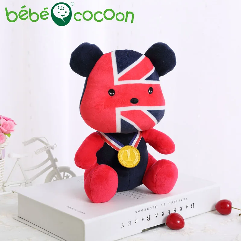 Bebecocoon 2017 20 см 25 Национальный Пособия по немецкому языку флаг Мишка Куклы золотая