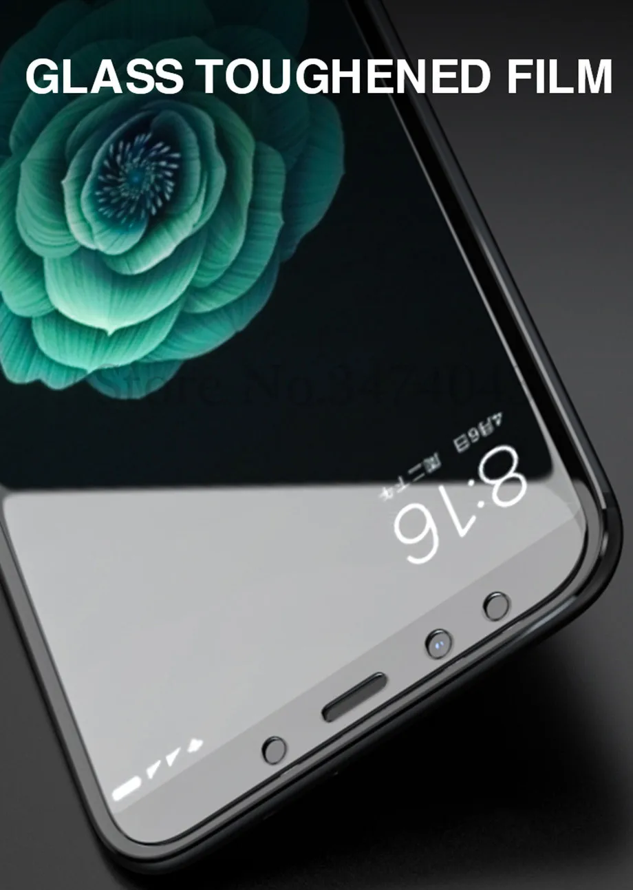 2 шт./лот, закаленное стекло для Xiaomi Mi A1 A2 5X 6X, защита экрана, полное покрытие, защитная пленка для телефона, для Xiaomi Mi A1 A2 glass
