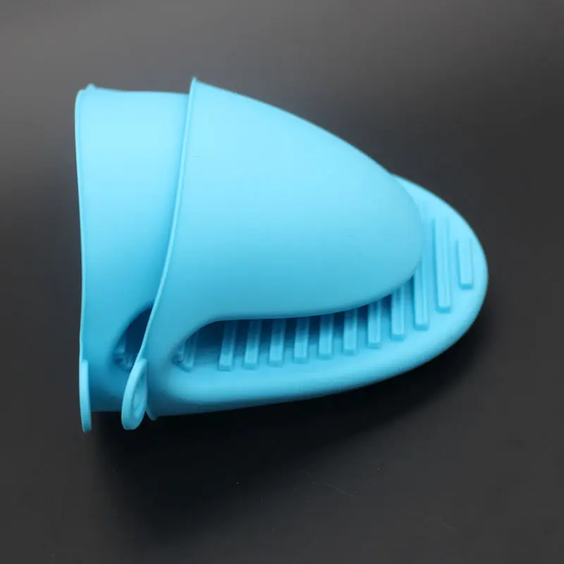 blue 2 шт. силиконовые Прихватки термостойкие Pinch Mitt перчатки прихватка для кухни Пособия по кулинарии и выпечки - Цвет: blue