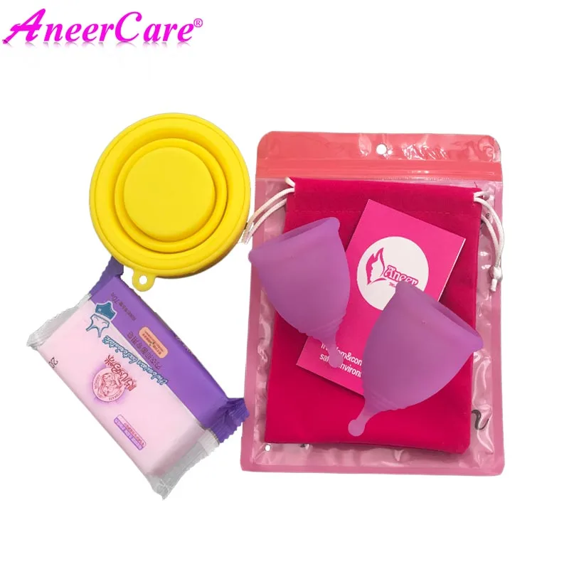 2 шт. менструальная чашка для женщин стерилизатор менструальных чашек|Товары