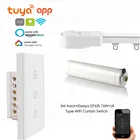 Автоматическая дорожка для штор Tuya App, переключатель для штор с сенсорнымWi-Fi управлением, мотор DT52S 75 Вт, 5 м или меньше, США Wi-Fi, Google HomeAlexa