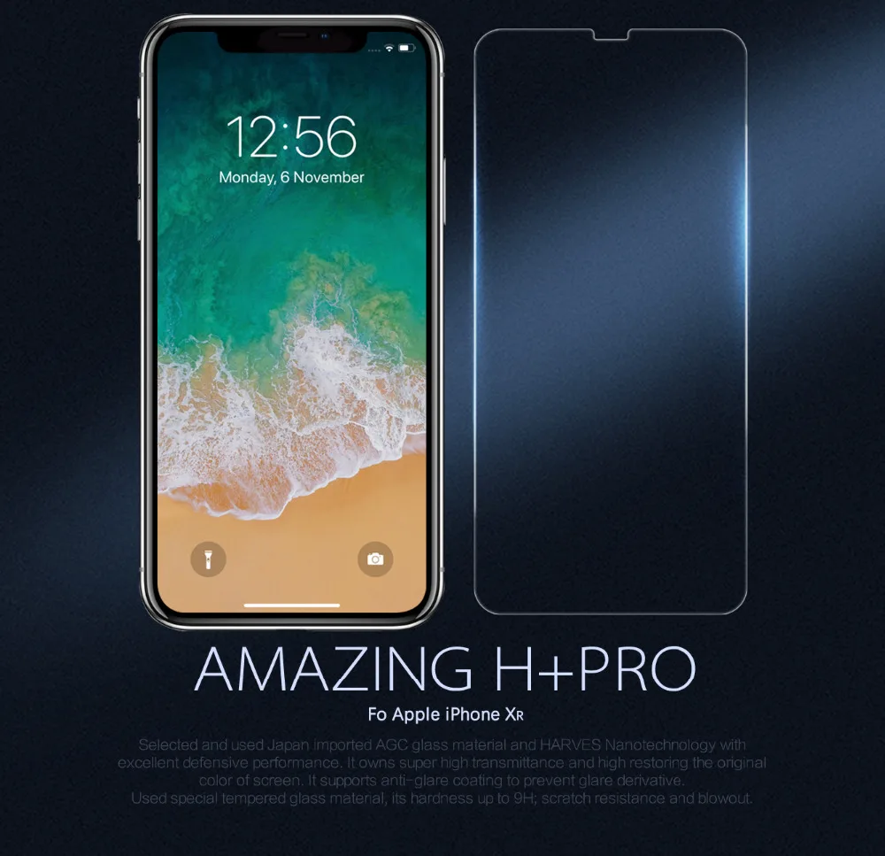 Закаленное стекло Nillkin для Apple iPhone 11/ XR Amazing H + Pro Nano противовзрывная Защитная