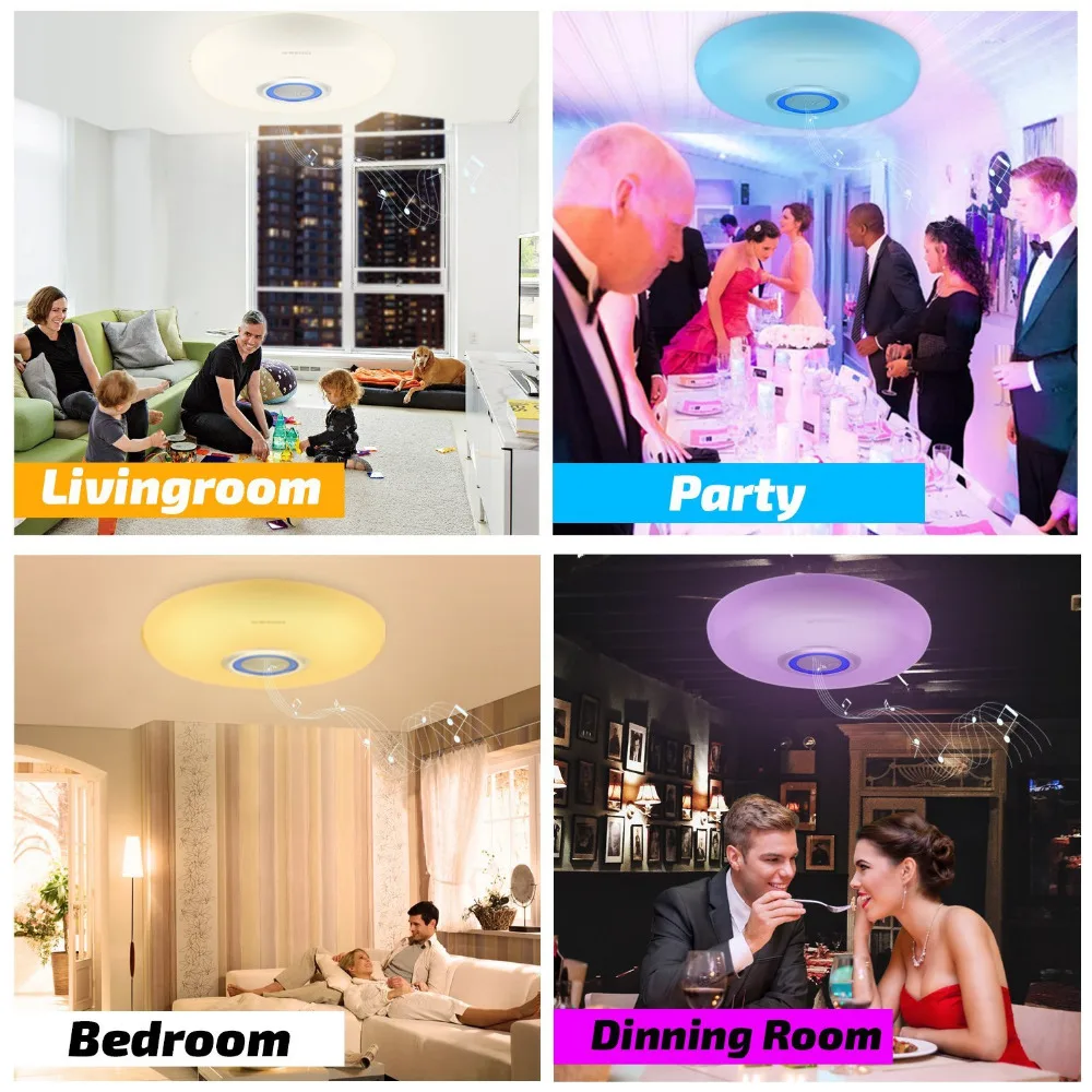 LED большой потолочный светильник светильники RGB затемнения современный Акрил